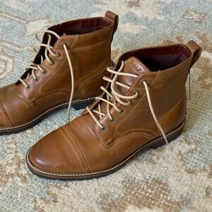 Brown Cole Haan water resistant boots zerogrand NWT
